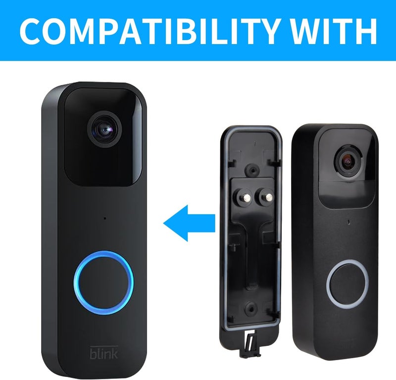 StartVision Blink Doorbell Backplate Replacement, Blink Doorbell Back Plate,Backplate Compatible with Blink Video Doorbell, Blink Doorbell Mounting Plate with Blink Key Replacement (2pack) - Image 2